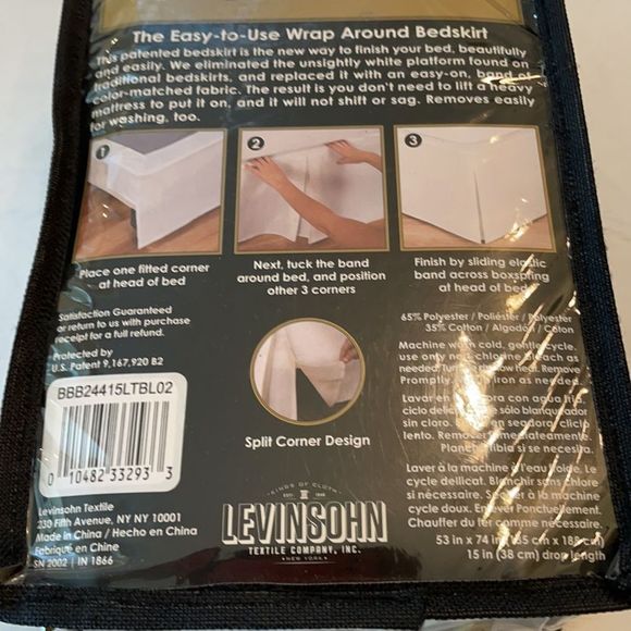 Wonder Skirt Bedskirt Full Size 15” Drop - Picture 3 of 3